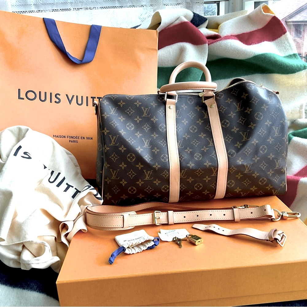 $2300 direct/IG - Authentic LV Keepall 45 bandoulière